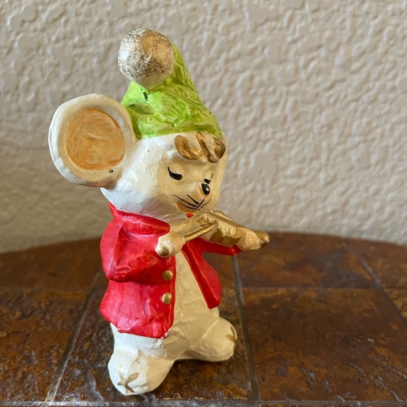 Vintage Christmas mouse decoration - Picture 5 of 8